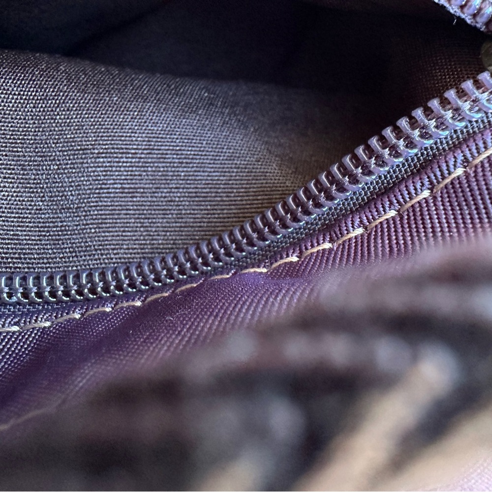 Purple Canvas Crossbody Sling Bag - Picture 10 of 15